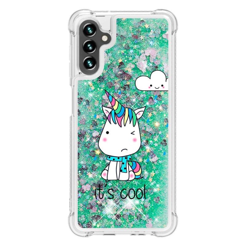 Coque Samsung Galaxy A54 5G Licornes à Paillettes