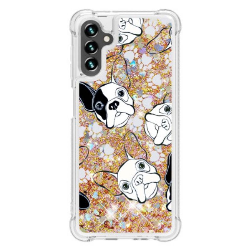 Coque Samsung Galaxy A54 5G Mr Chien Paillettes