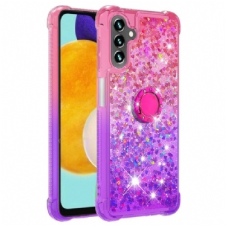 Coque Samsung Galaxy A54 5G Paillettes Anneau-Support