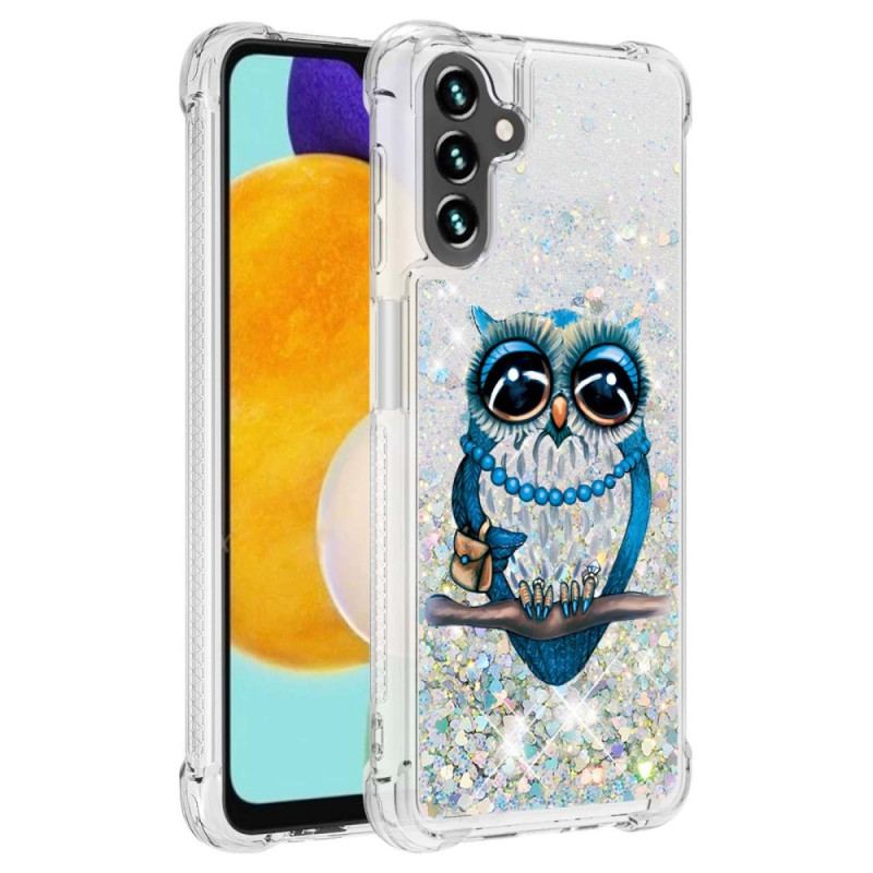 Coque Samsung Galaxy A54 5G Paillettes Miss Hibou