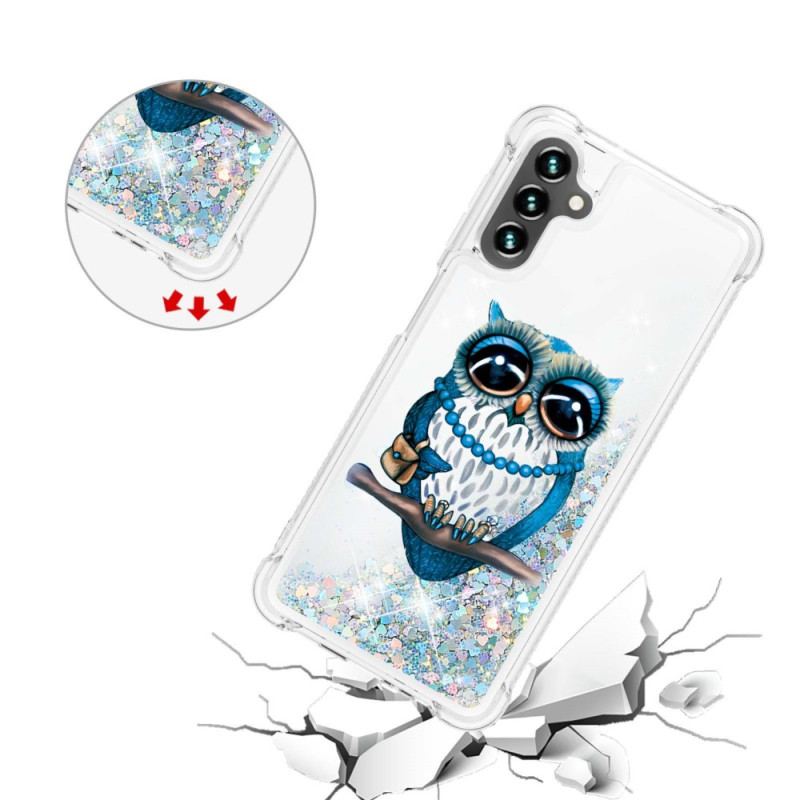 Coque Samsung Galaxy A54 5G Paillettes Miss Hibou