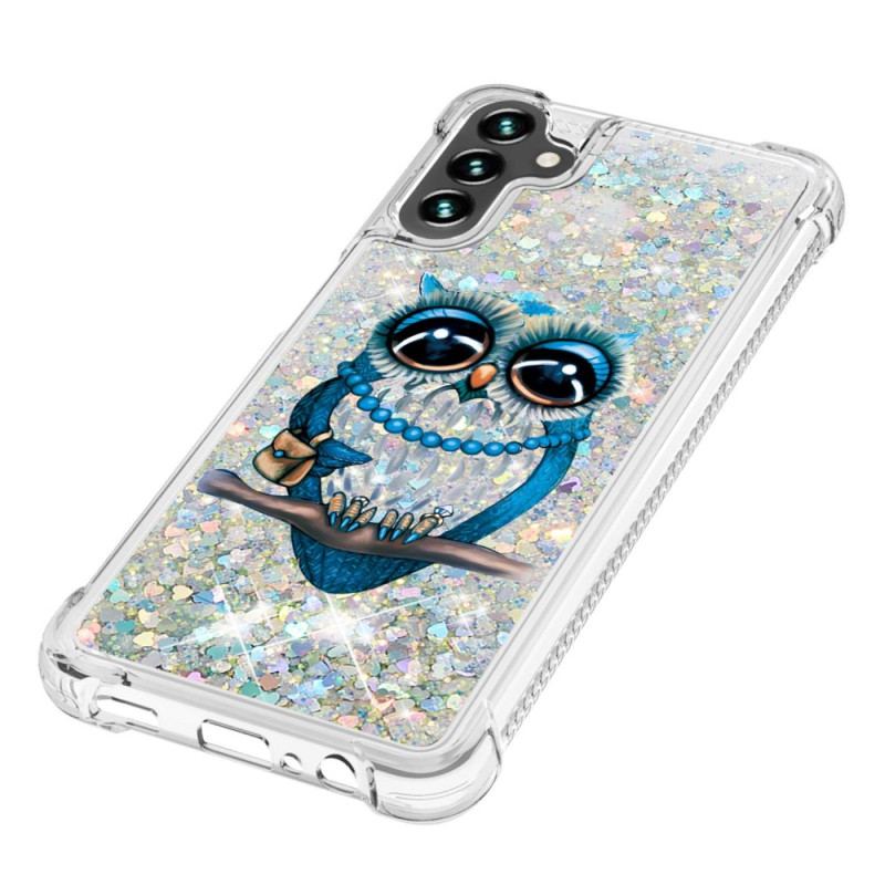 Coque Samsung Galaxy A54 5G Paillettes Miss Hibou