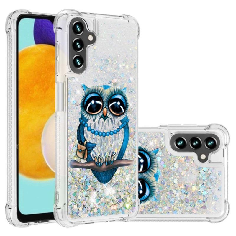 Coque Samsung Galaxy A54 5G Paillettes Miss Hibou