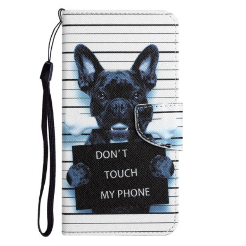 Housse Samsung Galaxy A54 5G Dog Don't Touch à Lanière