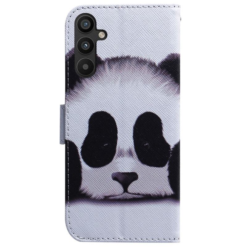 Housse Samsung Galaxy A54 5G Fan de Panda à Lanière