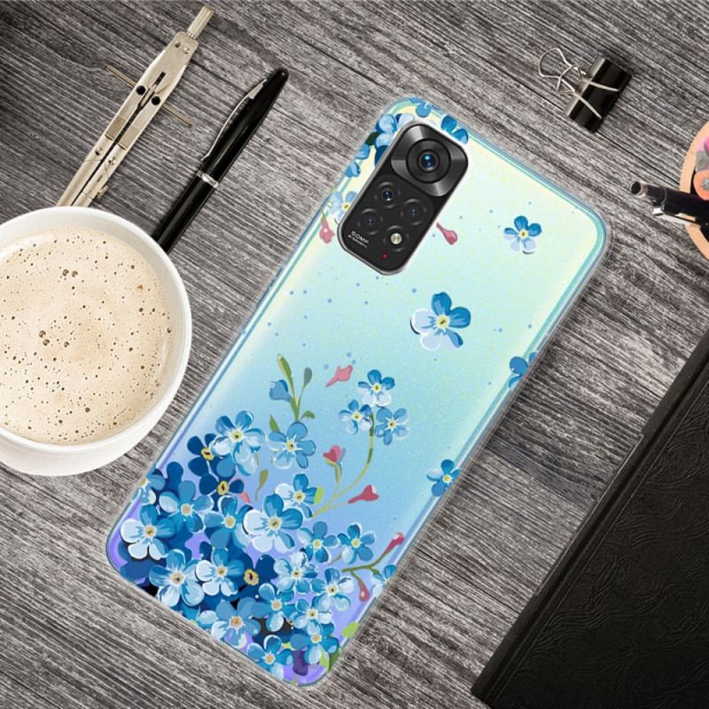 Coque Xiaomi Redmi Note 11 / 11s Bouquet de Fleurs Bleues