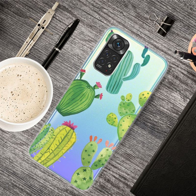 Coque Xiaomi Redmi Note 11 / 11s Cactus Aquarelle