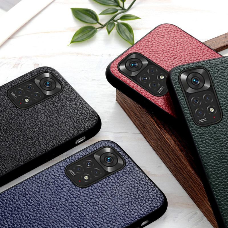 Coque Xiaomi Redmi Note 11 / 11s Cuir Litchi Véritable