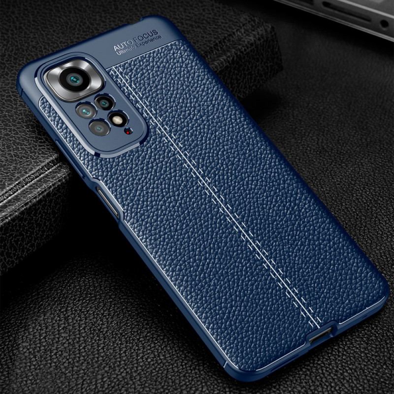 Coque Xiaomi Redmi Note 11 / 11s Effet Cuir Litchi Double Line