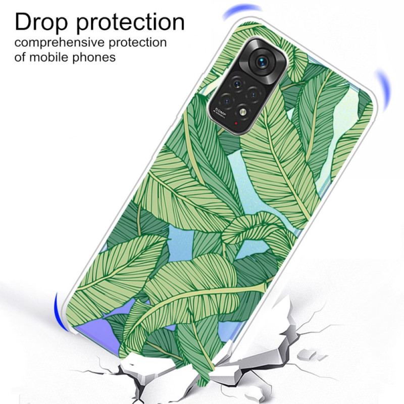 Coque Xiaomi Redmi Note 11 / 11s Feuilles Graphiques