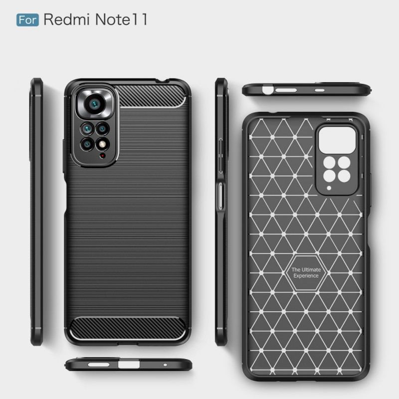 Coque Xiaomi Redmi Note 11 / 11s Fibre Carbone Brossée