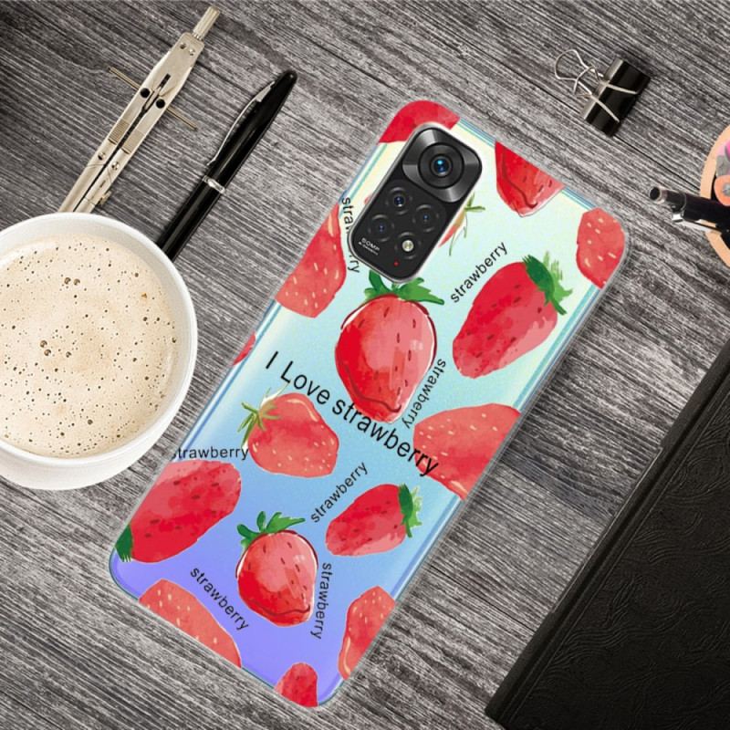 Coque Xiaomi Redmi Note 11 / 11s Fraises / i Love Strawberry