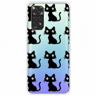 Coque Xiaomi Redmi Note 11 / 11s Multiples Chats Noirs