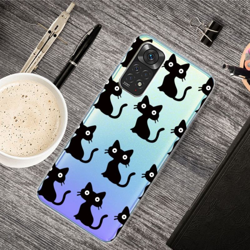 Coque Xiaomi Redmi Note 11 / 11s Multiples Chats Noirs