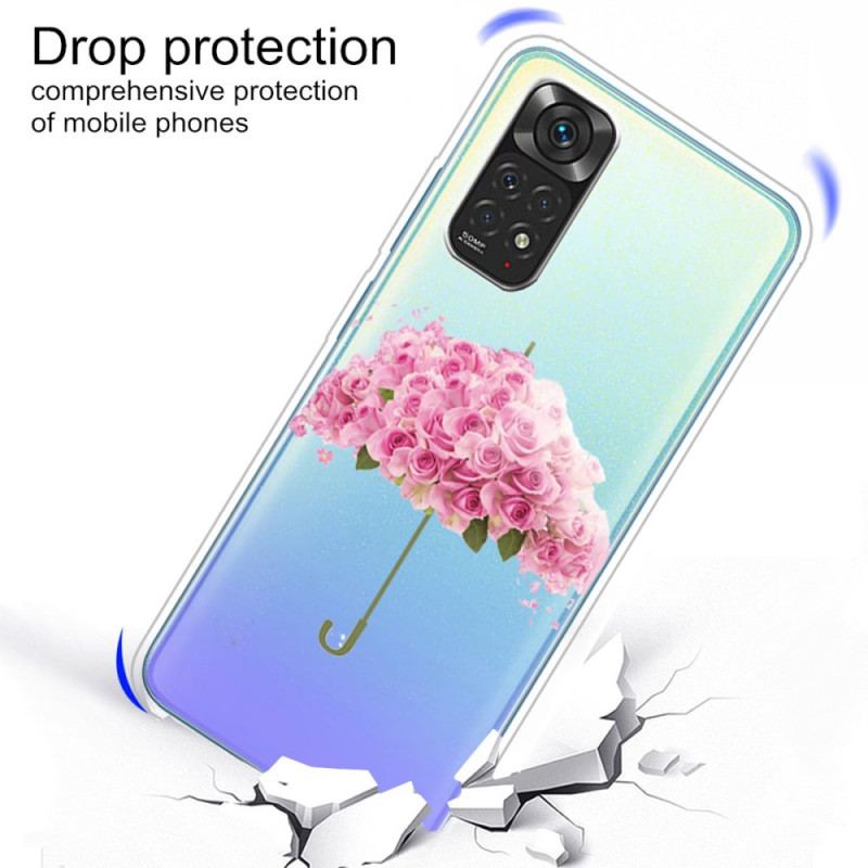 Coque Xiaomi Redmi Note 11 / 11s Parapluie en Roses