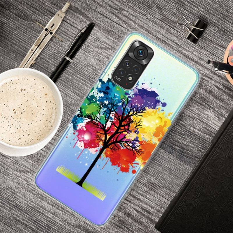 Coque Xiaomi Redmi Note 11 / 11s Transparente Arbre Aquarelle