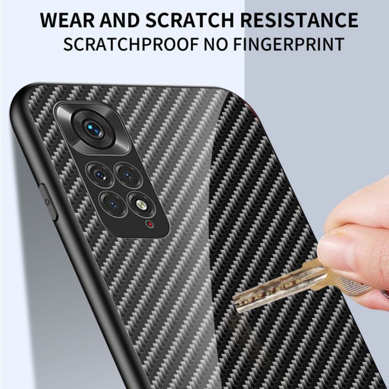 Coque Xiaomi Redmi Note 11 / 11s Verre Trempé Fibre Carbone