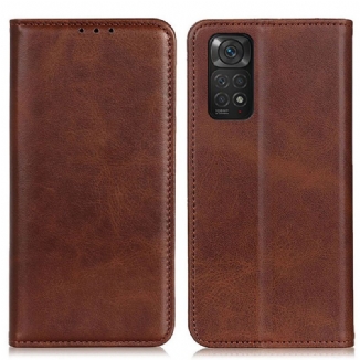 Flip Cover Xiaomi Redmi Note 11 / 11s Cuir Fendu Élégance