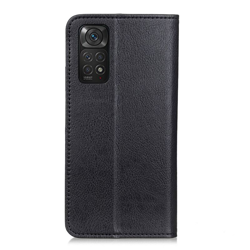 Flip Cover Xiaomi Redmi Note 11 / 11s  Cuir Litchi Fendu Texture