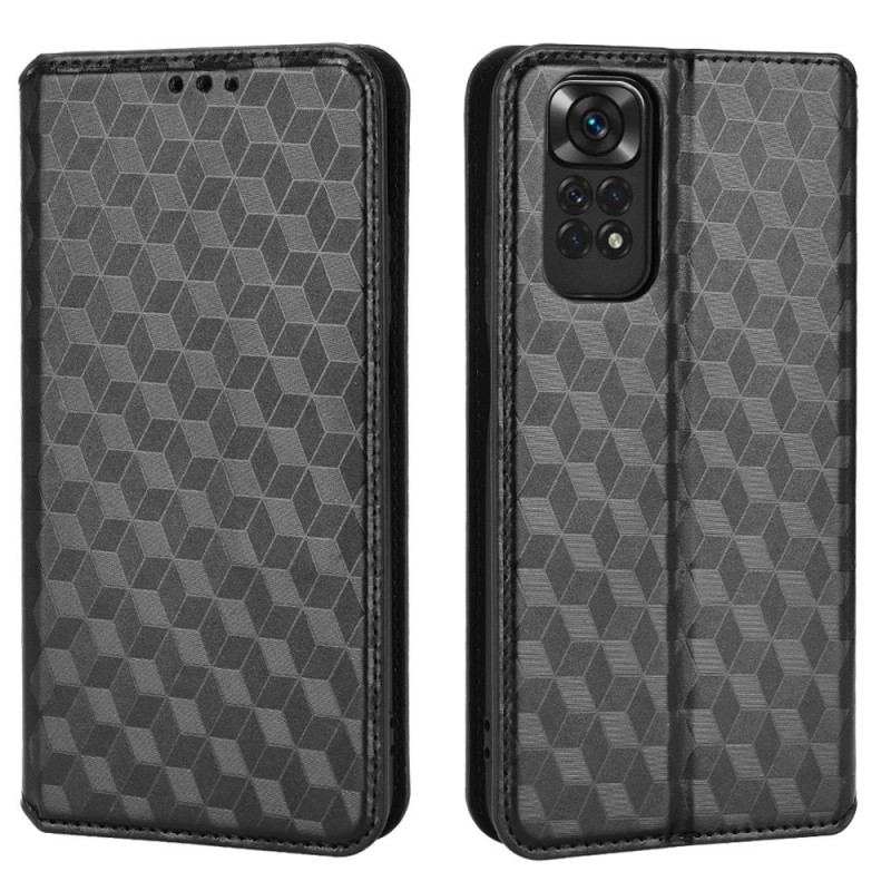 Flip Cover Xiaomi Redmi Note 11 / 11s Effet Cuir Diamant 3D