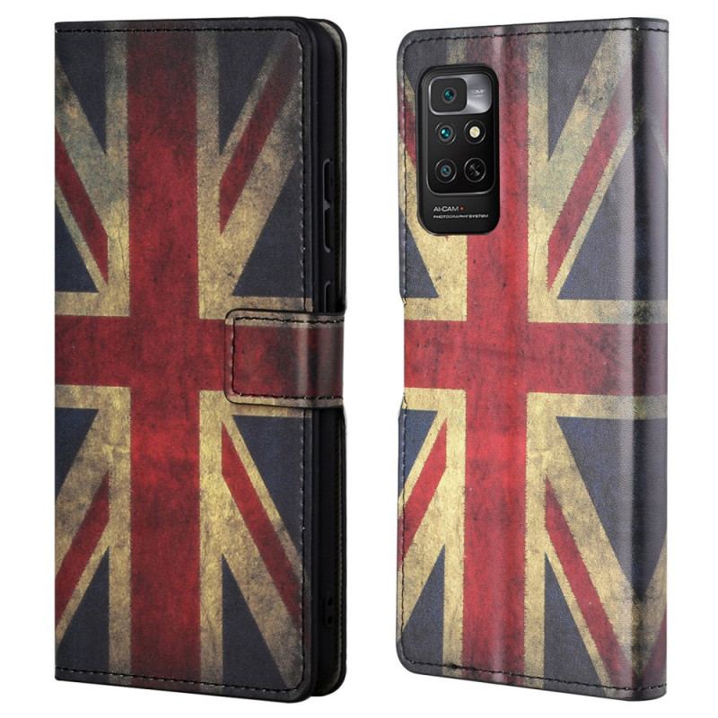 Housse Xiaomi Note 11 / 11s Drapeau Angleterre à Lanière