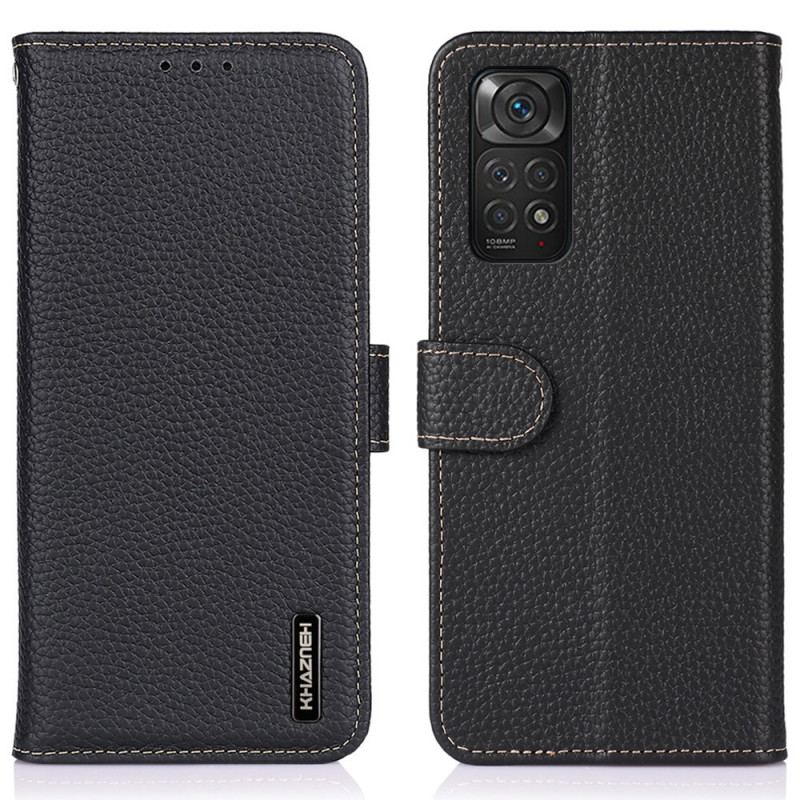 Housse Xiaomi Redmi Note 11 / 11s Cuir Litchi KHAZNEH