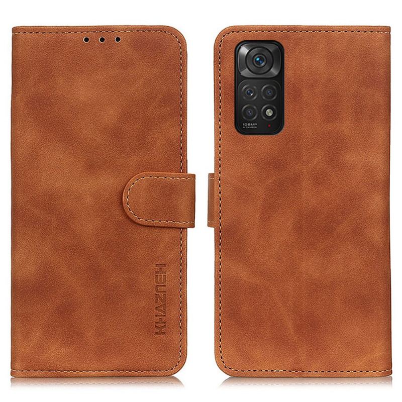 Housse Xiaomi Redmi Note 11 / 11s Effet Cuir Vintage KHAZNEH