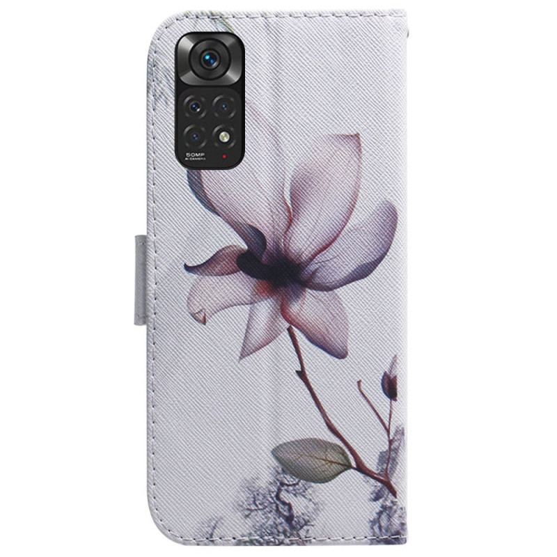 Housse Xiaomi Redmi Note 11 / 11s Fleur Vieux Rose