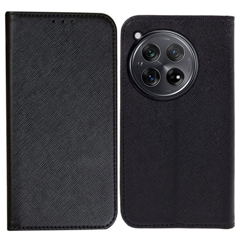 Flip Cover OnePlus 12 5G Texture Croisée