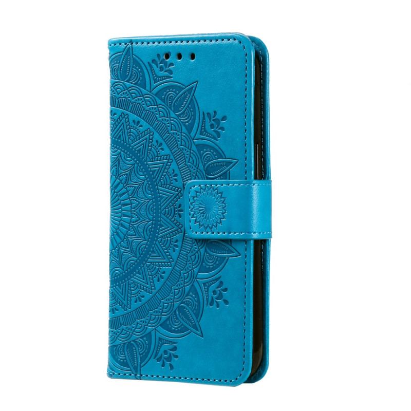 Housse OnePlus 12 5G Fleur Mandala avec Lanière