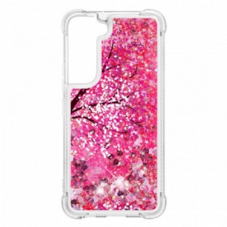 Coque Samsung Galaxy S22 Plus 5G Arbre Paillettes