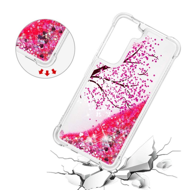 Coque Samsung Galaxy S22 Plus 5G Arbre Paillettes