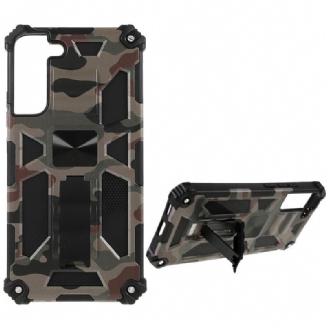 Coque Samsung Galaxy S22 Plus 5G Camouflage Support Amovible