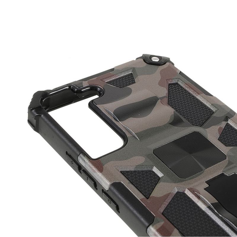 Coque Samsung Galaxy S22 Plus 5G Camouflage Support Amovible