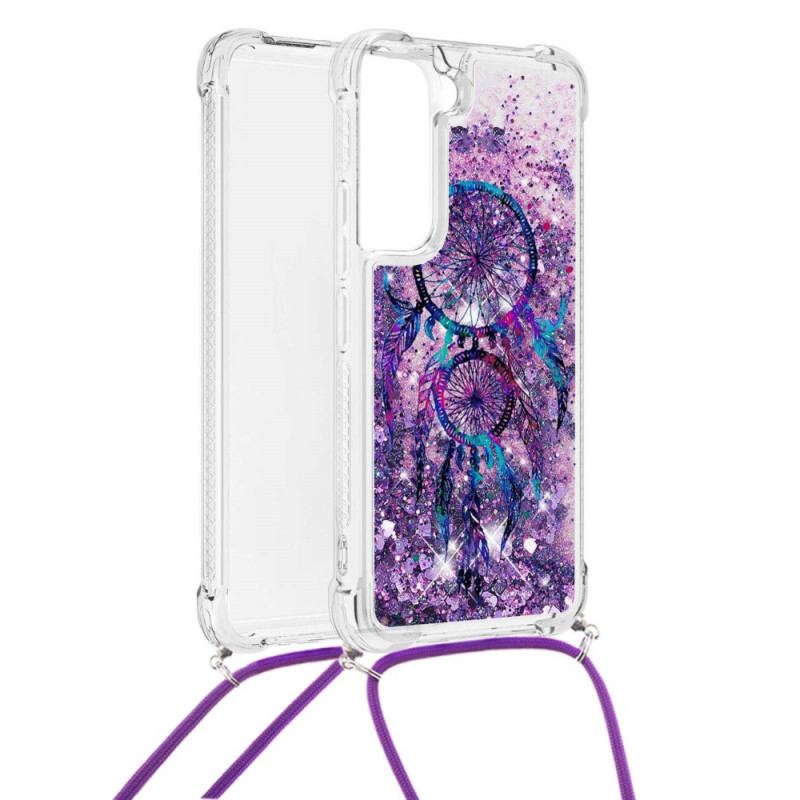 Coque Samsung Galaxy S22 Plus 5G à Cordon Paillettes Attrape Rêves