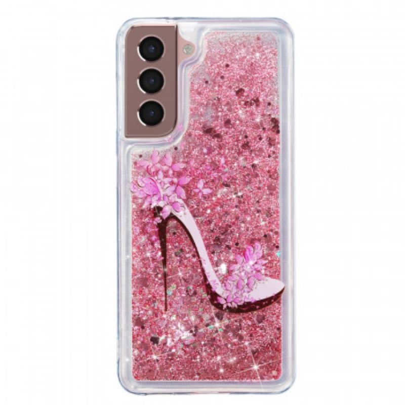 Coque Samsung Galaxy S22 Plus 5G Escarpin Paillettes