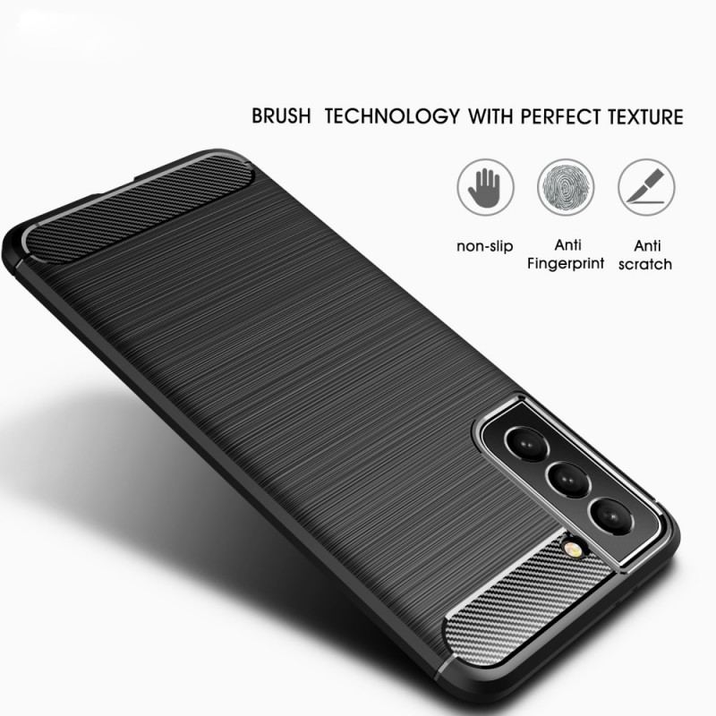 Coque Samsung Galaxy S22 Plus 5G Fibre Carbone Brossée