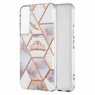 Coque Samsung Galaxy S22 Plus 5G Marbrée Couronne