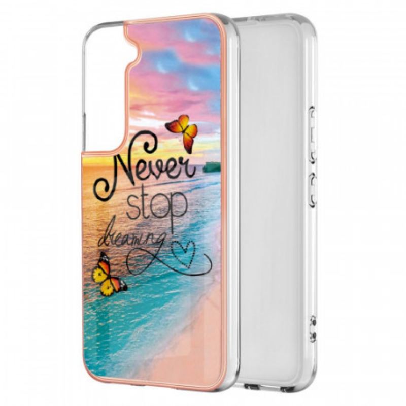 Coque Samsung Galaxy S22 Plus 5G Never Stop Dreaming Papillons