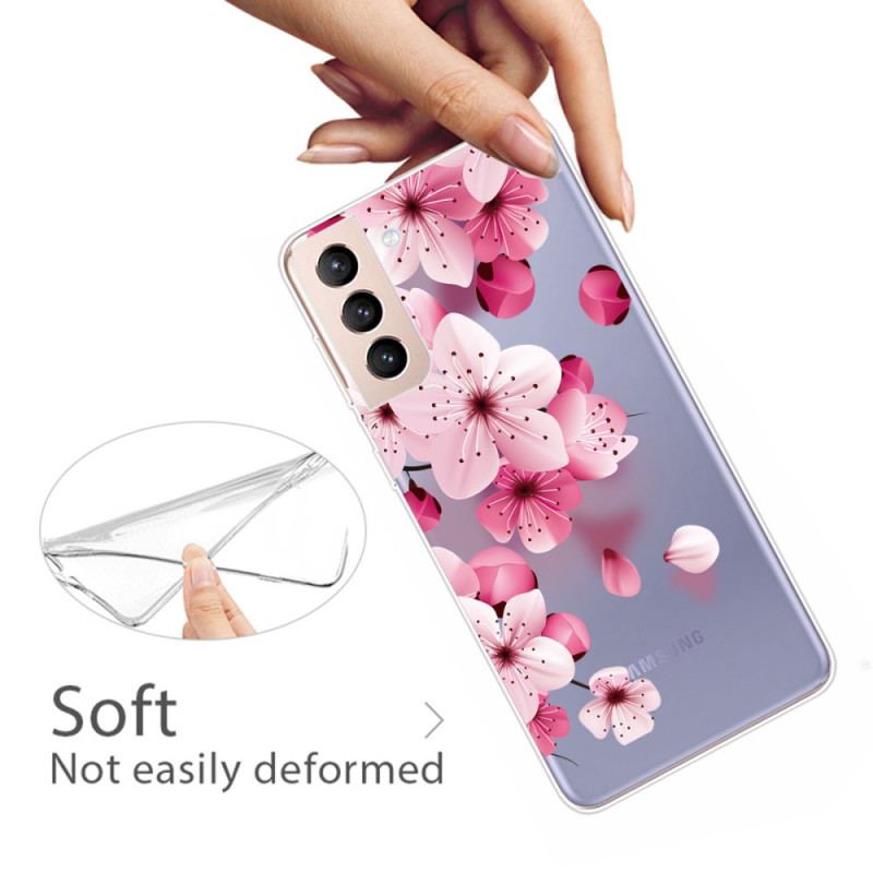 Coque Samsung Galaxy S22 Plus 5G Petites Fleurs Roses