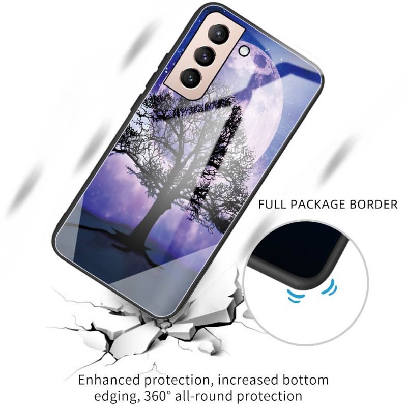 Coque Samsung Galaxy S22 Plus 5G Verre Trempé Arbre du Monde