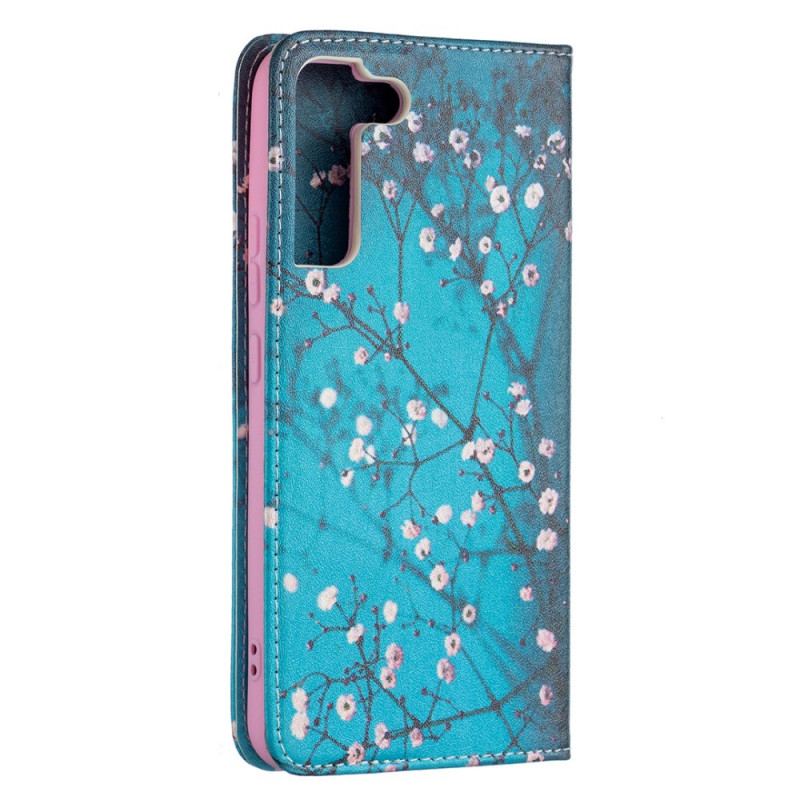 Flip Cover Samsung Galaxy S22 Plus 5G Branches Fleuries