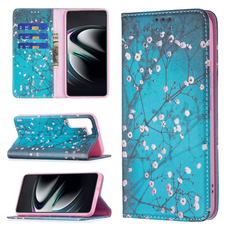 Flip Cover Samsung Galaxy S22 Plus 5G Branches Fleuries