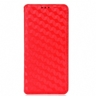 Flip Cover Samsung Galaxy S22 Plus 5G Effet Cuir Diamant