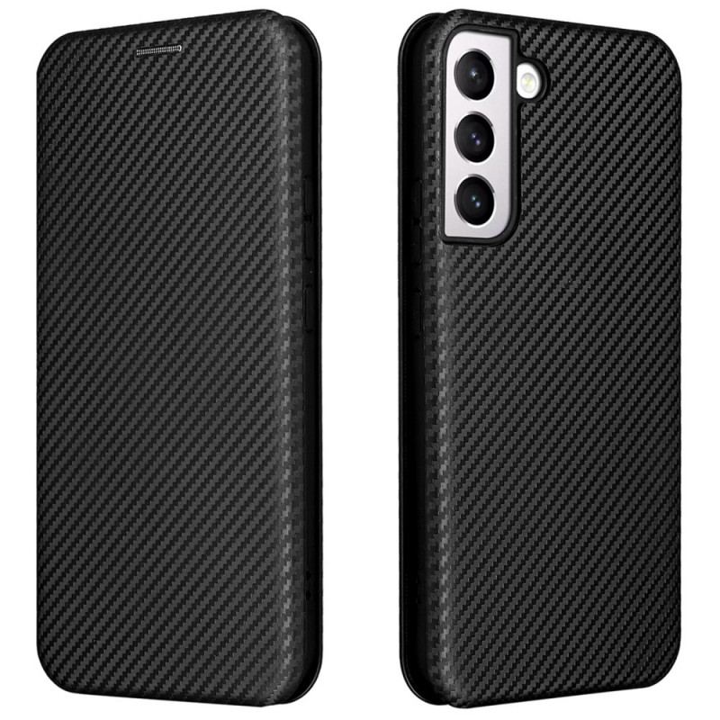 Flip Cover Samsung Galaxy S22 Plus 5G Fibre Carbone