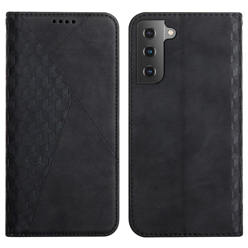 Flip Cover Samsung Galaxy S22 Plus 5G Style Cuir Texture Diamant