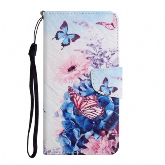 Housse Samsung Galaxy S22 Plus 5G Bouquet de Fleurs et Papillons