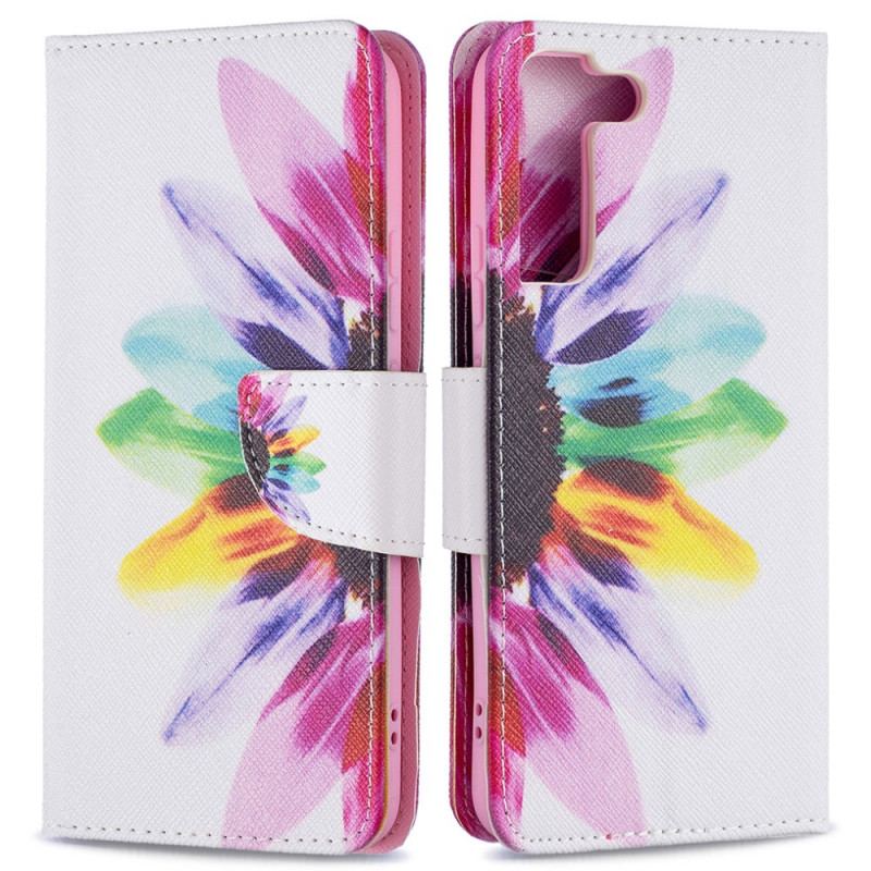 Housse Samsung Galaxy S22 Plus 5G Fleur Aquarelle