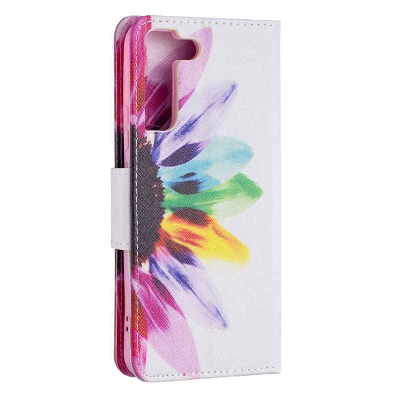 Housse Samsung Galaxy S22 Plus 5G Fleur Aquarelle