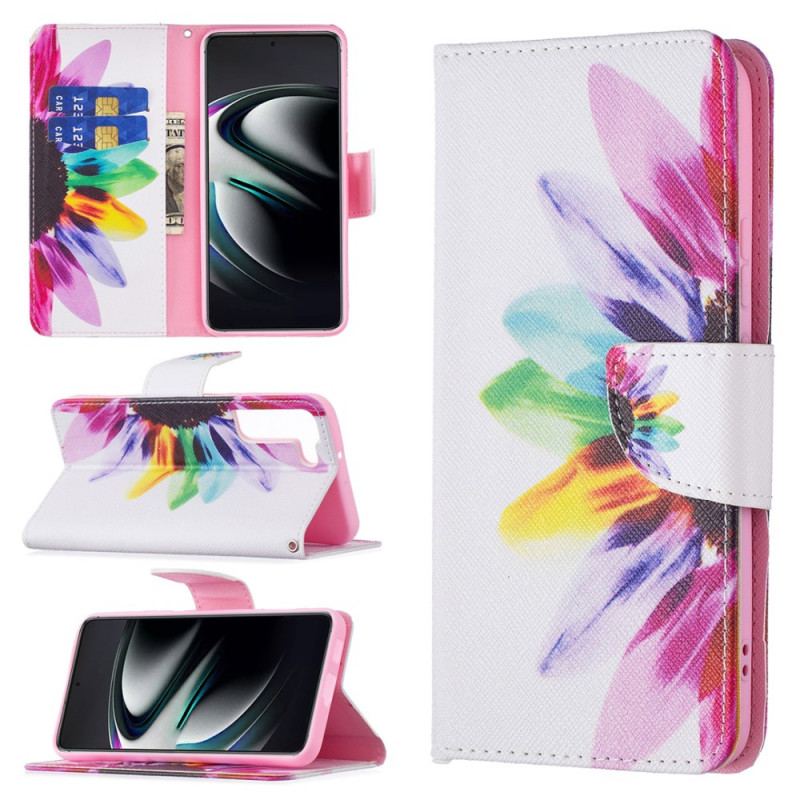 Housse Samsung Galaxy S22 Plus 5G Fleur Aquarelle